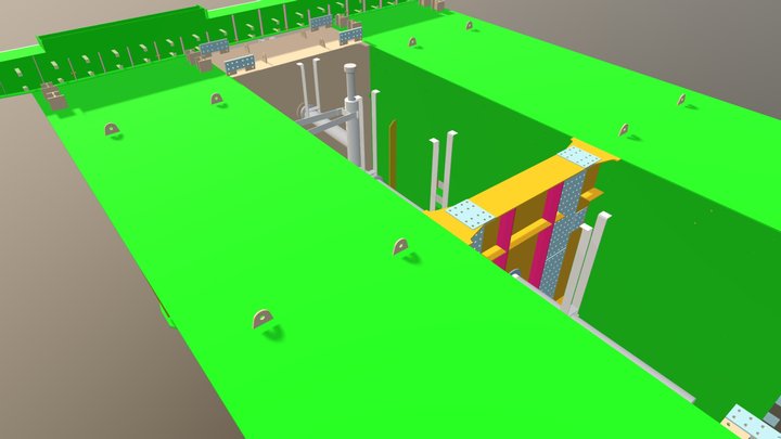 幸町 Bv 桁端ブロック 3D Model