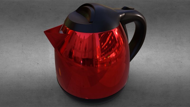 Hot water kettle 3D Model