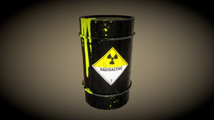Metal Barrel 3D Model