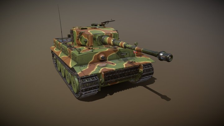 Tiger Tank E 3D Model