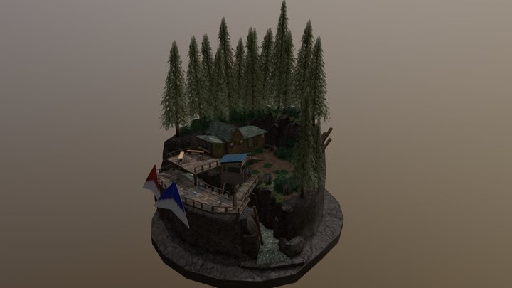 DAE Diorama - Forest Loner 3D Model