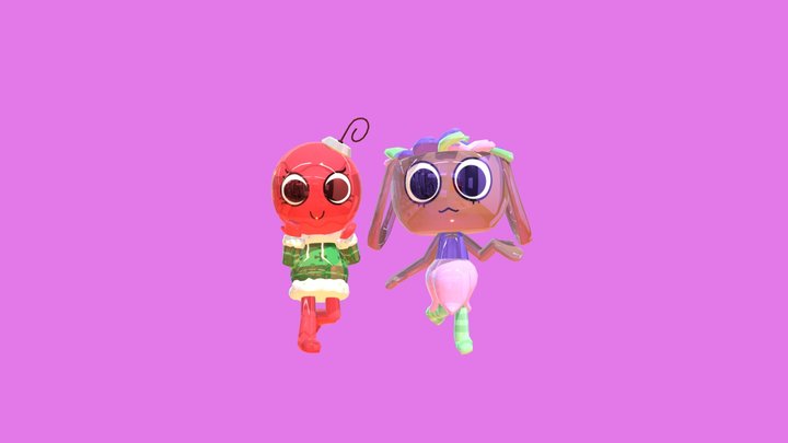 Bassie and Bobette Animation 3D Model