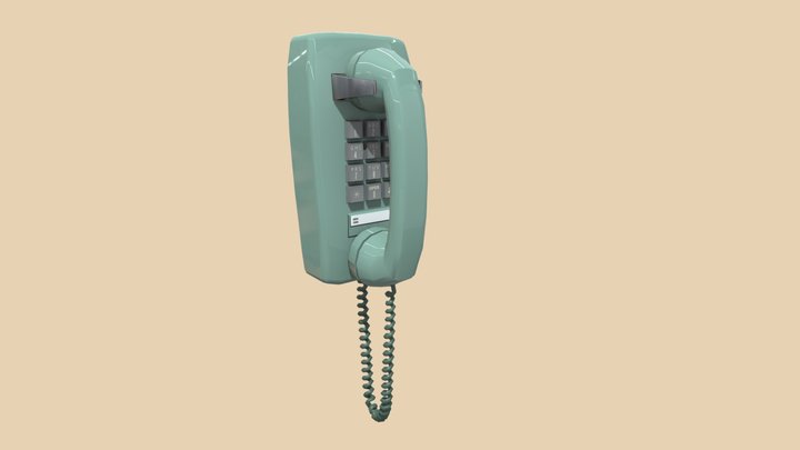 Retro Phone- Western Electric Model 2554 3D Model