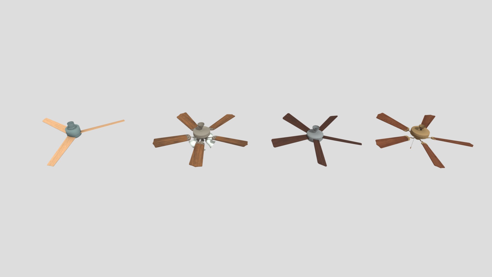 3D model Ceiling Fans - This is a 3D model of the Ceiling Fans. The 3D model is about a group of airplanes flying in the sky.