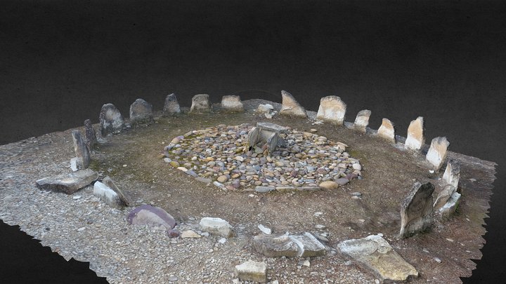 Túmulo funerario didáctico 3D Model