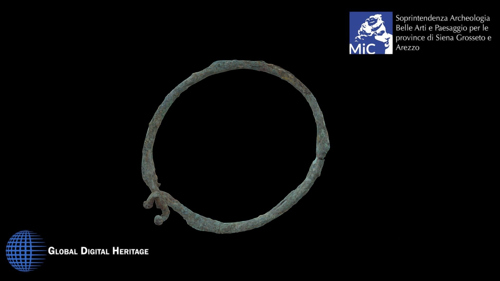Bronze arm bracelet, Poggio Pinci, Asciano