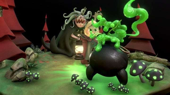 The Witch Forest 3D Model