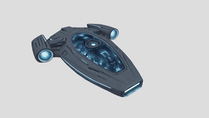 Futuristic Transport Starship