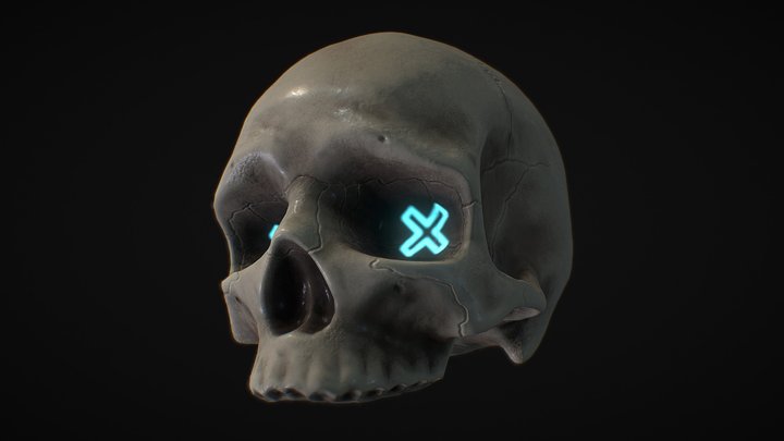 X-Skull 3D Model