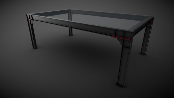 I-BEAM-TABLE 3D Model