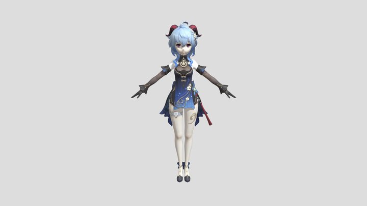 Genshin impact: Skin Ganyu 3D Model