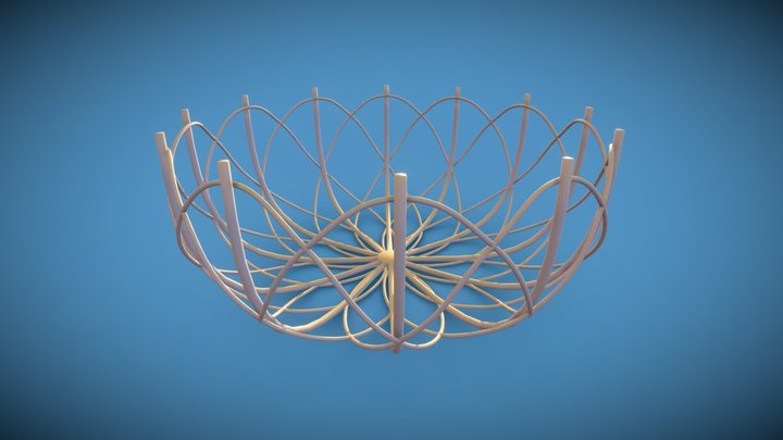 Fruit Basket 3D Model