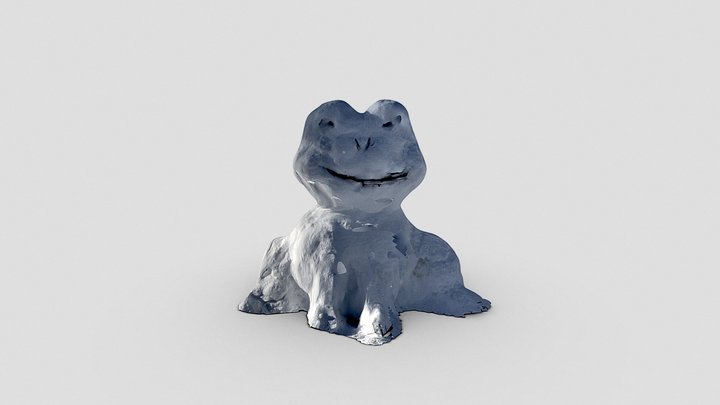 Day 68: snow frog – Free 3D Model STL