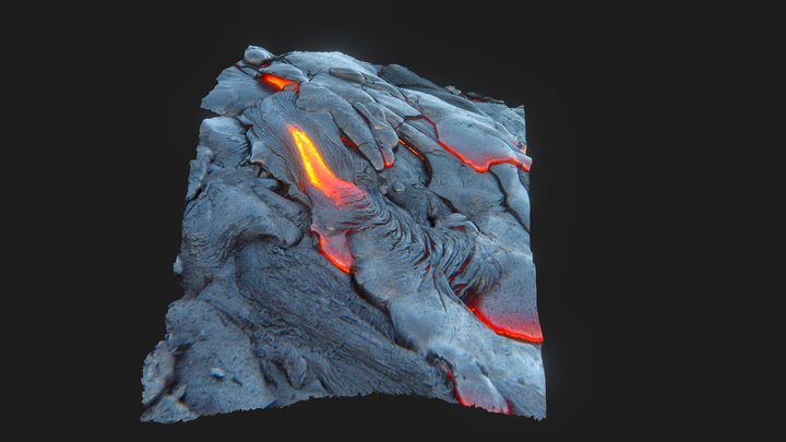 Pahoehoe lava, Hawaii 3D Model