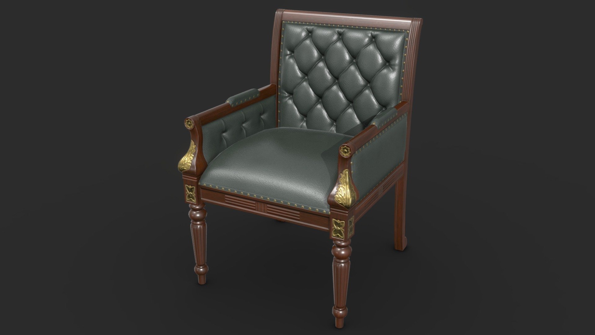 Luxurious Antique Chair - 3D model by Manifold Assets (@manifoldassets ...