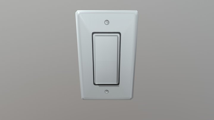 Light Switch (Single) 3D Model
