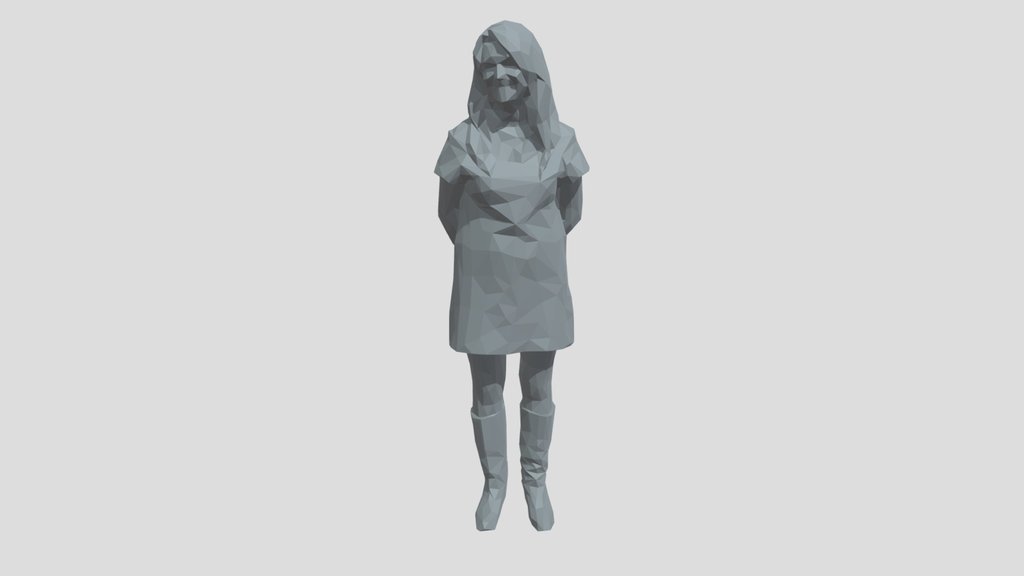 Lowpoly Female Standing