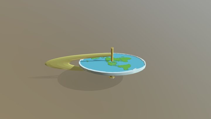Flat Earth Globe 3D Model