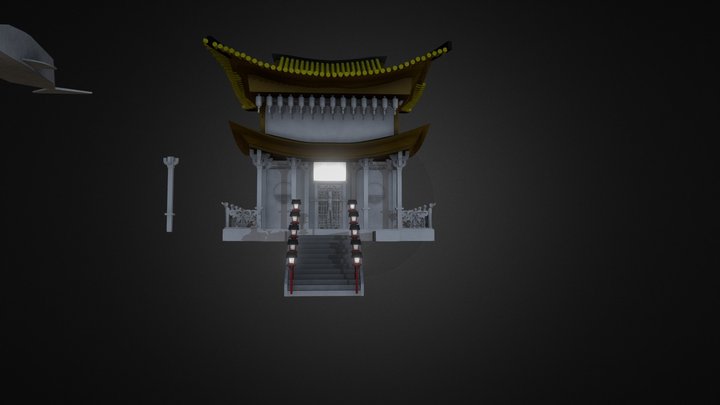 Chinese Temple Test 1 3D Model