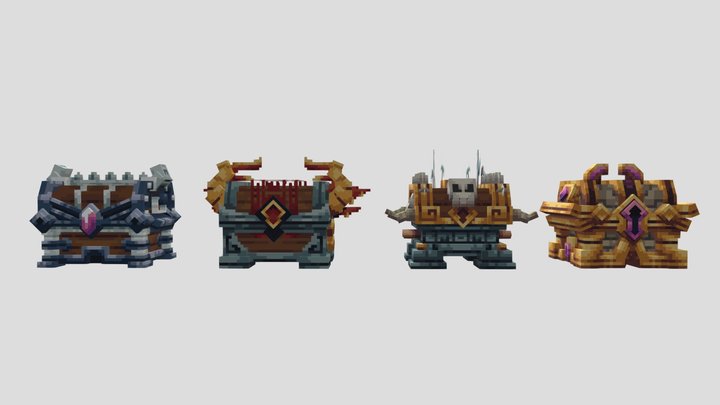 Medieval Crates 3D Model