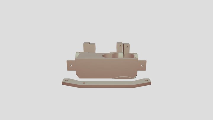 1:64 steering system - 3.7g servo 3D Model