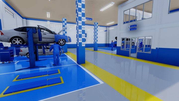Interior Federal Mobil 3D Model