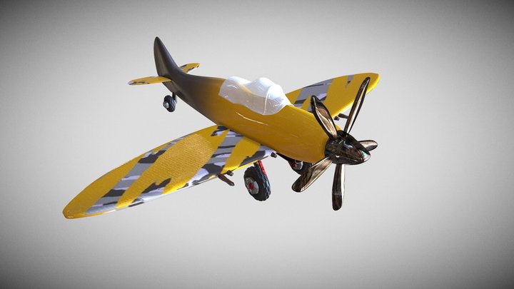 Fighter Plane 3D Model