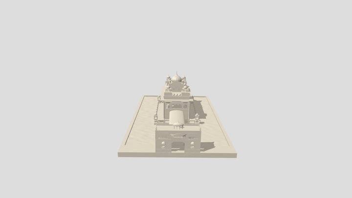 Golden Tample 3D Model