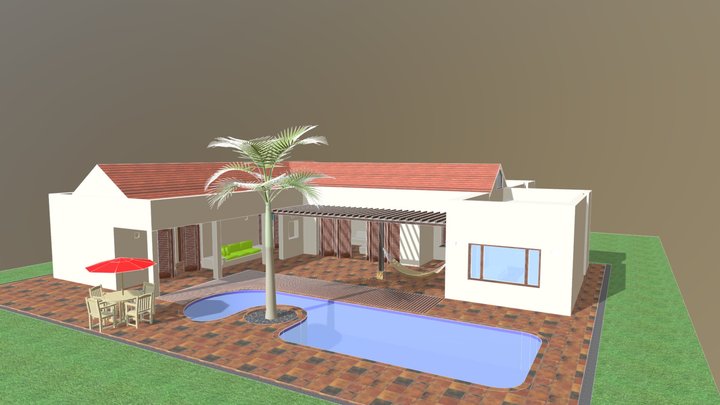 Casa Recreo Villeta Versión Final 3D Model