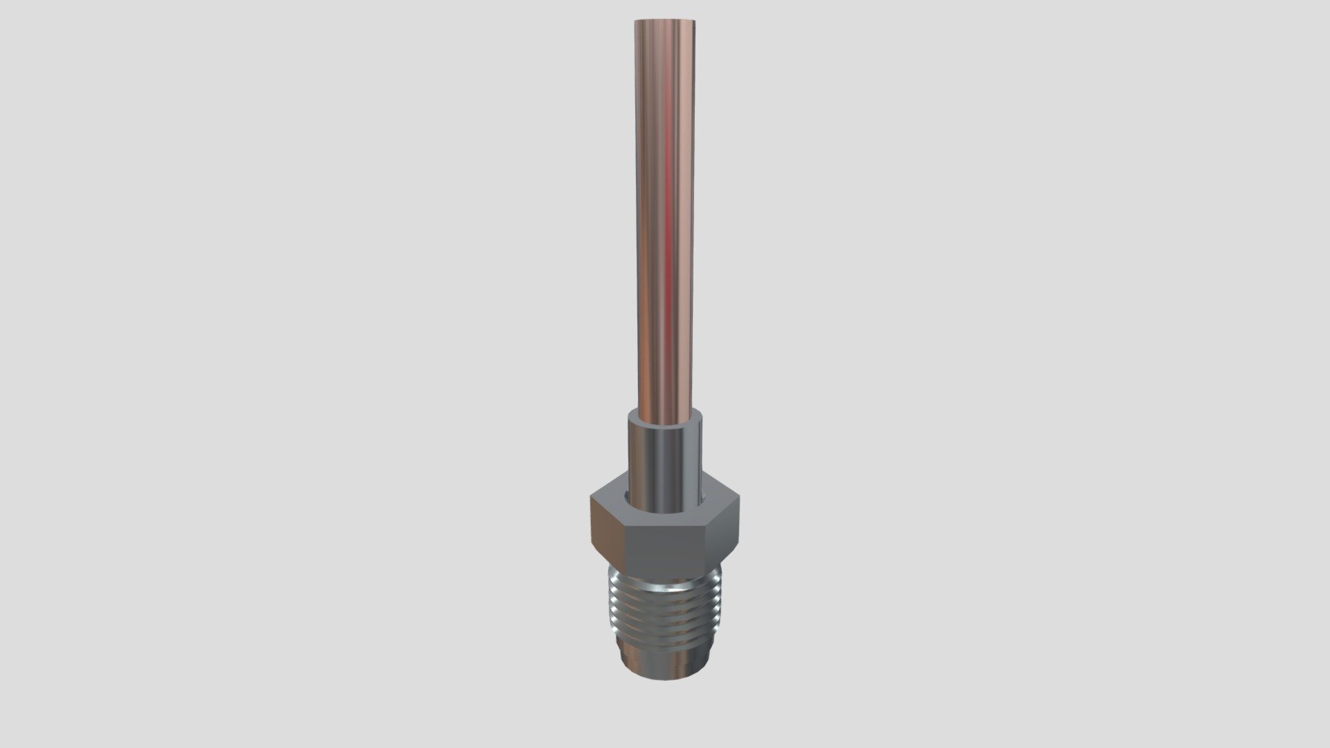 Pinch Off Tube Male Fitting — Sketchfab embed 3D viewer