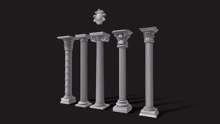 Pillar Collection 1 3D Model