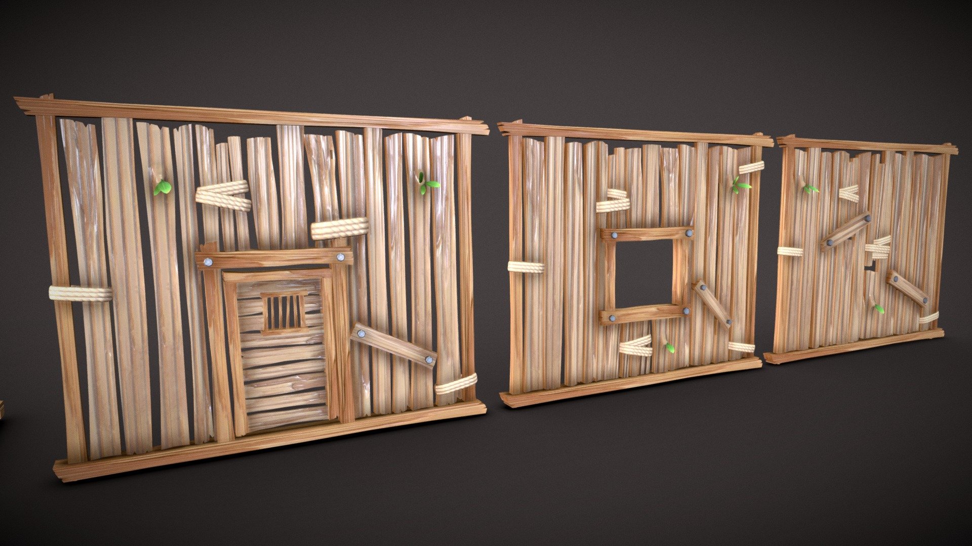 Fortnite Inspired - Stylized Wood Props (Update) - 3D model by ...