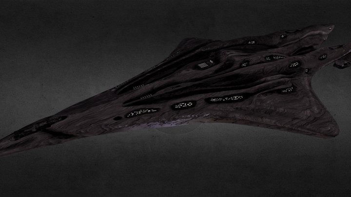 Wraith Cruiser "Xenomorph" Style 3D Model