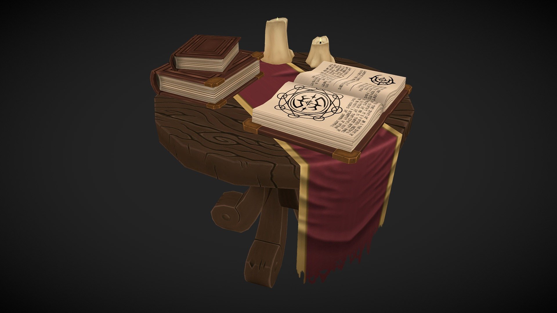 Stylized Mage's Table - 3D model by SebastianR115 [3ae4eb3] - Sketchfab