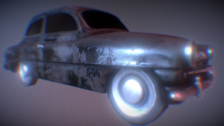 Cuba škoda 3D Model
