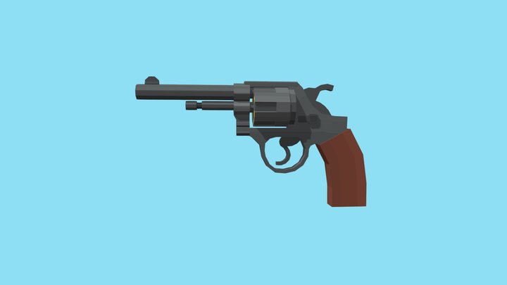 S&W Revolver 3D Model