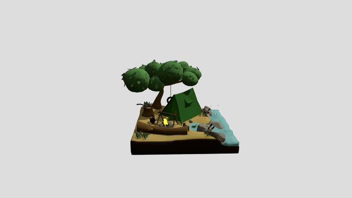 Game Art 1 - SimpleScene - Anton Everaert 3D Model