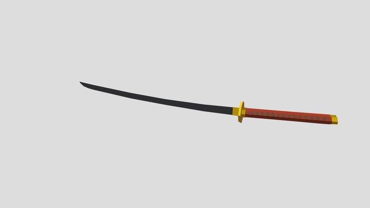 KatanaLowPoly 3D Model