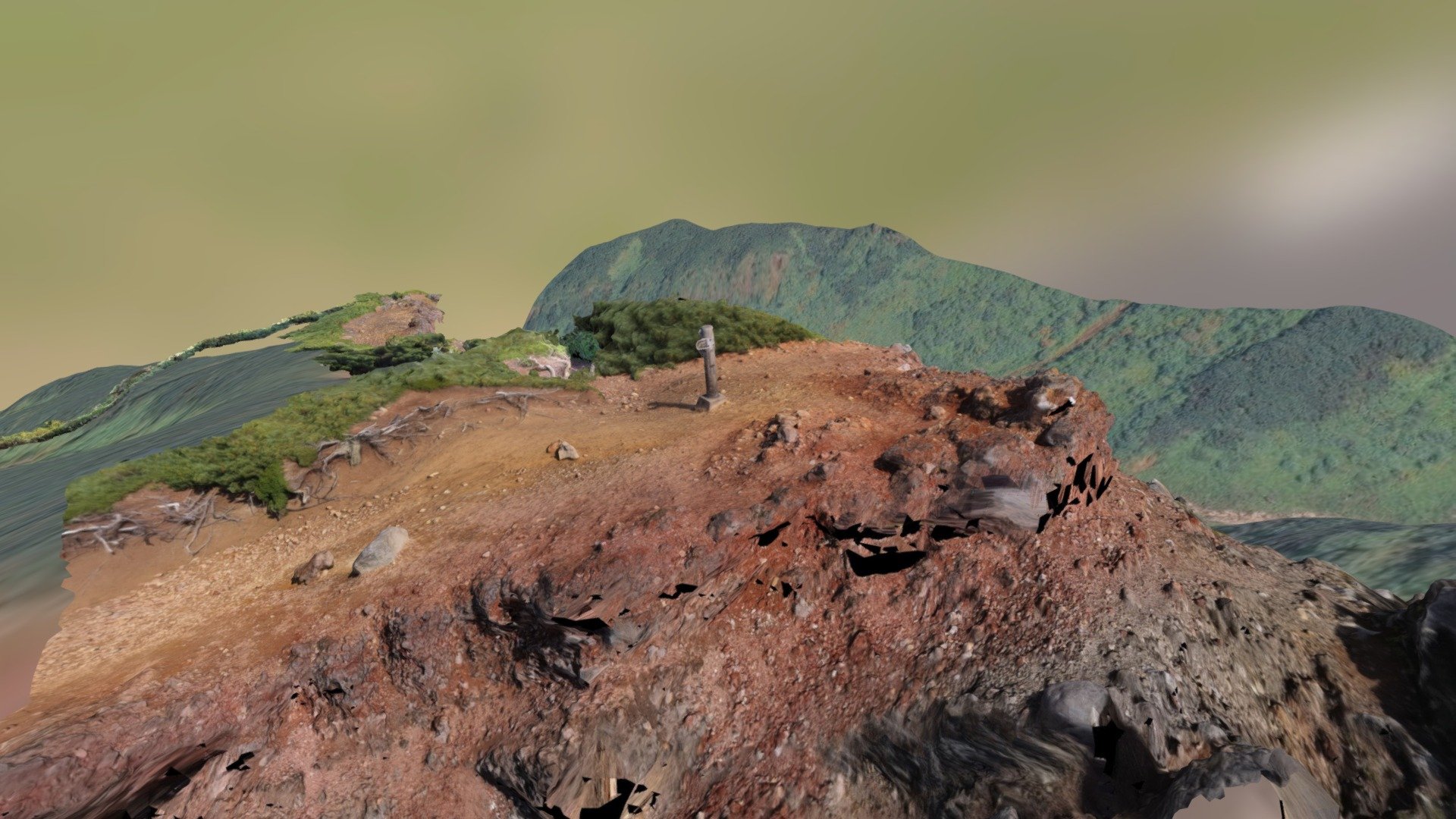 三段山登山道3/ Mt.Sandan-yama trail 3 - Download Free 3D model by ezorisu ...