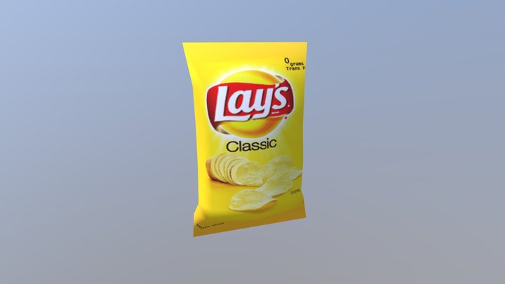 Lay's Classic Chips 3D Model