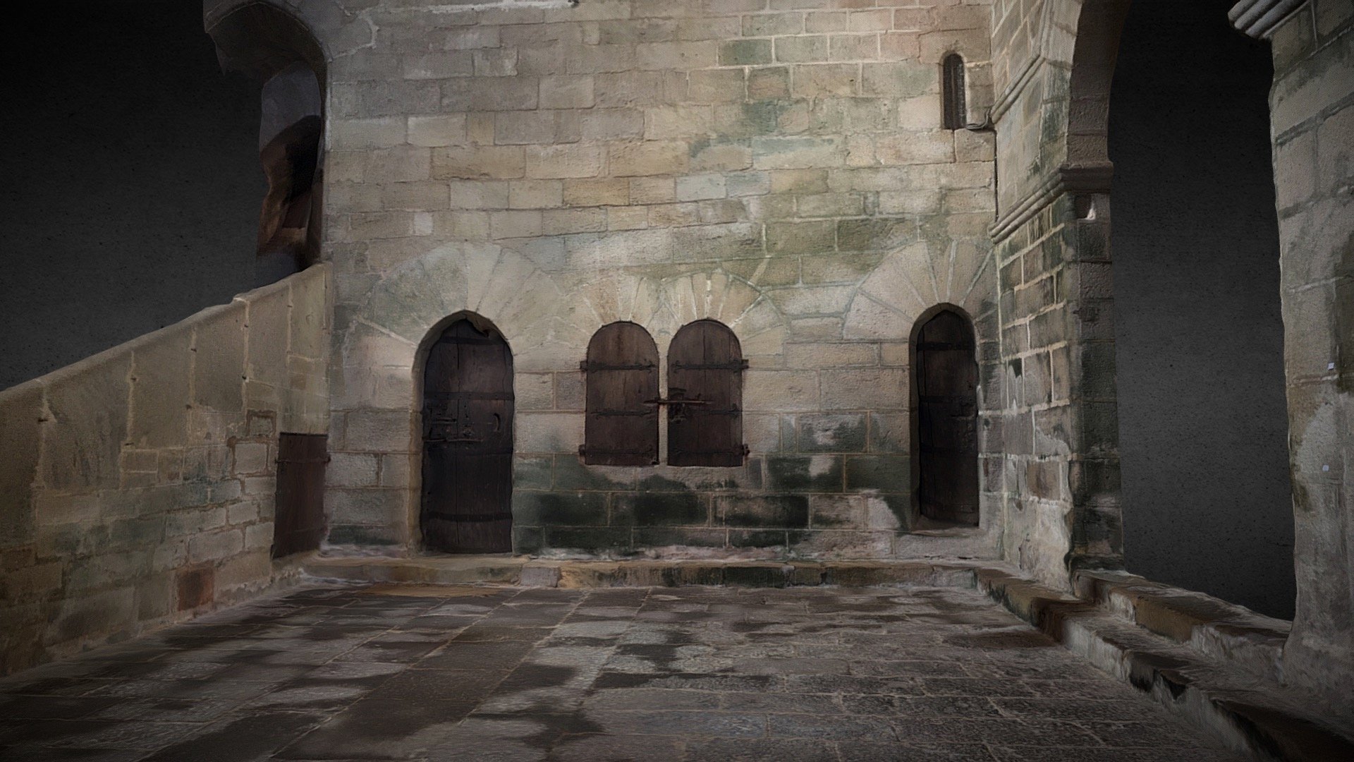 Nord du transept de l'église d'Aubazine