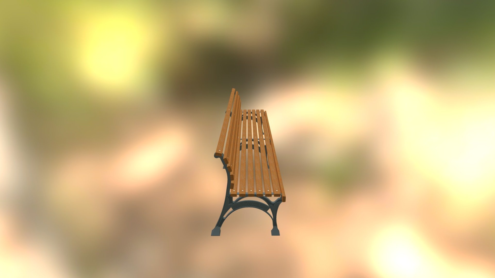 3 Park Garden Bench Square 3 Section Blocks