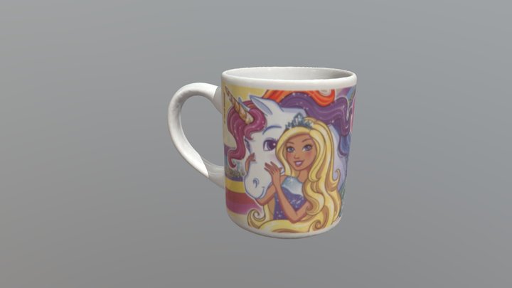 Barbie Mug (Artec 3D Scan) 3D Model
