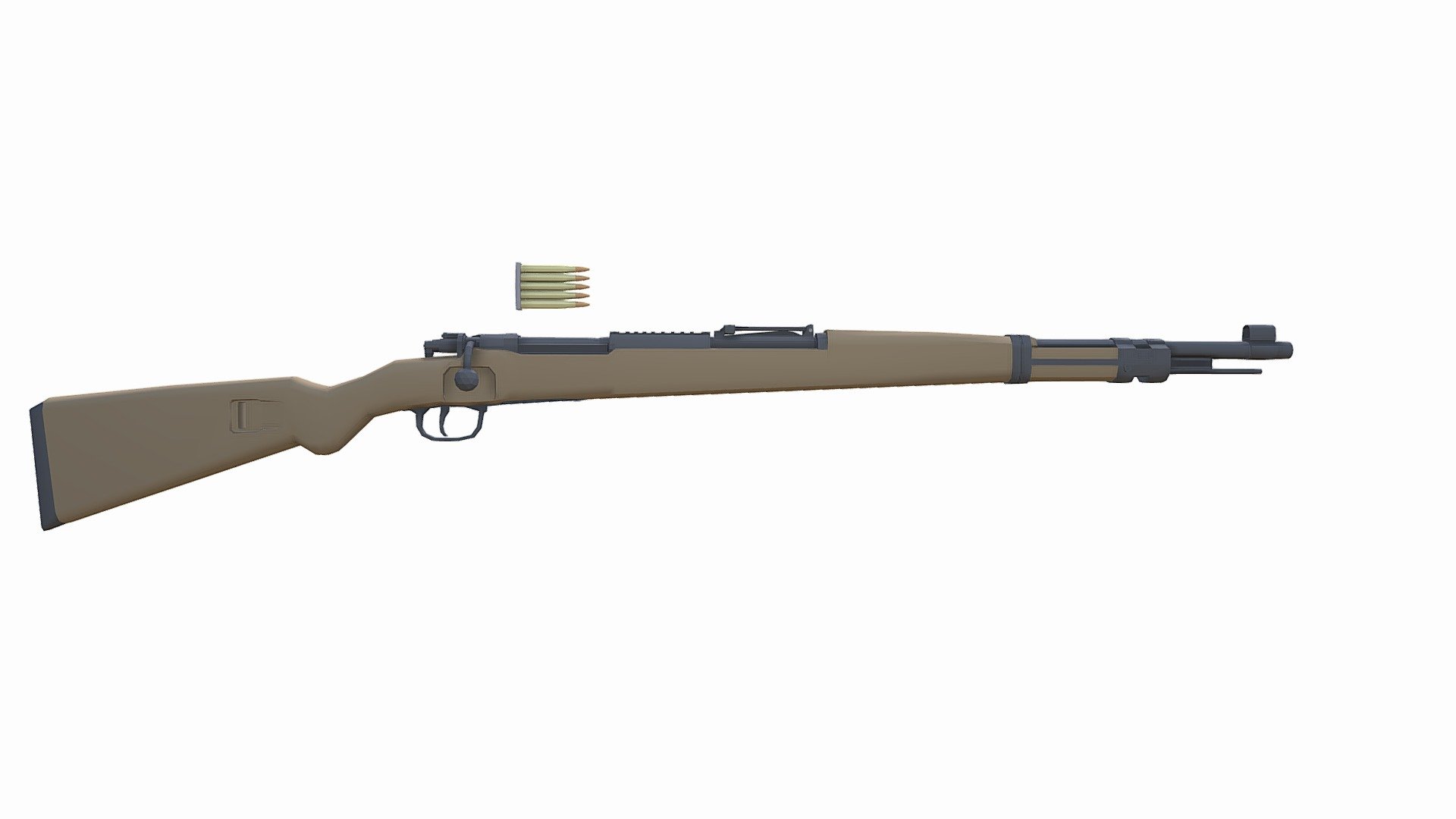 Mauser Karabiner 98K Low Poly Style