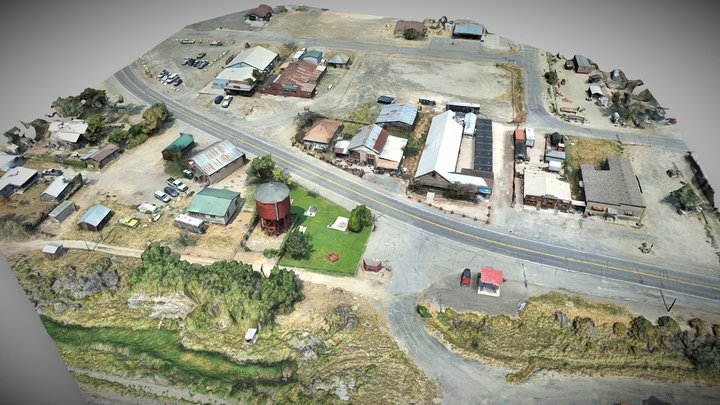 Gerlach Nevada Town Section 3D Model