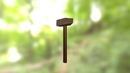 Rusty Hammer Axe 3D Model