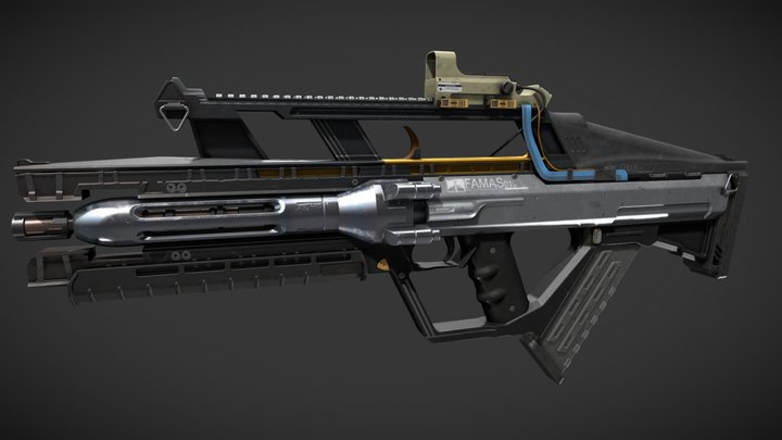 FAMAS 3D Model