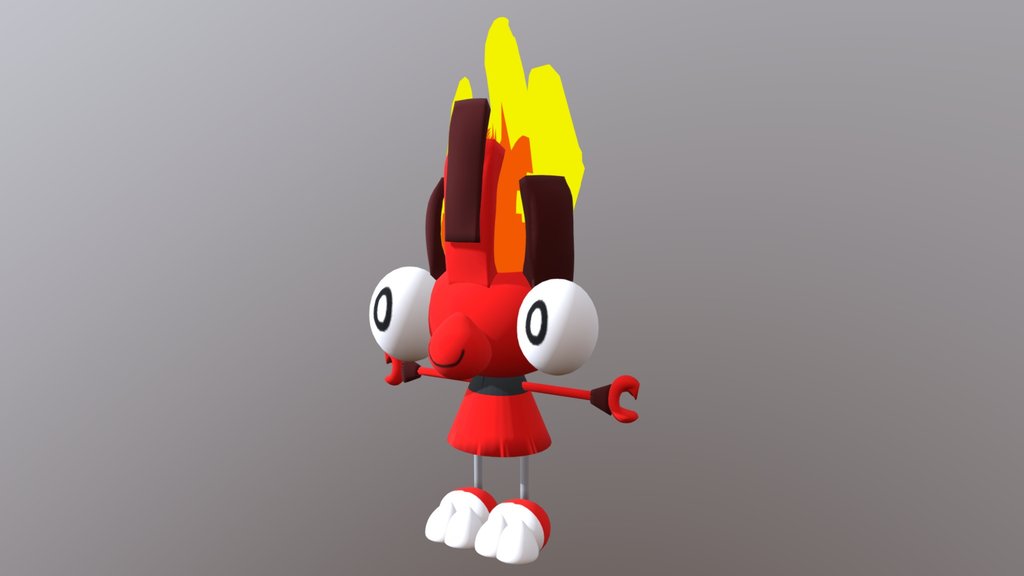 A Finally Good Looking Flain 3D Model RIGGED