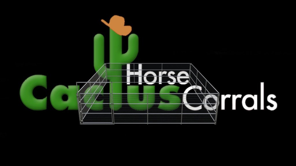 HCC24244R58WW 24x24 4-Rail WW Horse Corral — Sketchfab embed 3D viewer