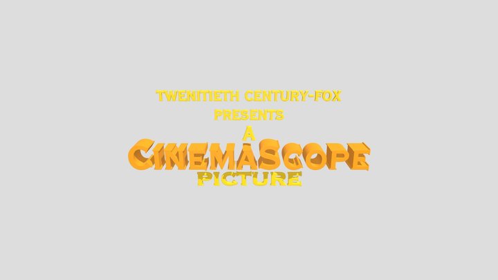 Cinemascope_logo_1950s_fox 3D Model